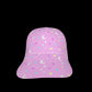 Starry Glitter Pink Peaked Cap
