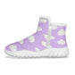 Dreamy Clouds Women's Zip-Up Winter Boots (Lilac)