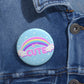 Rainbow Cute Magic Blue Button Badge Pin (2.25")