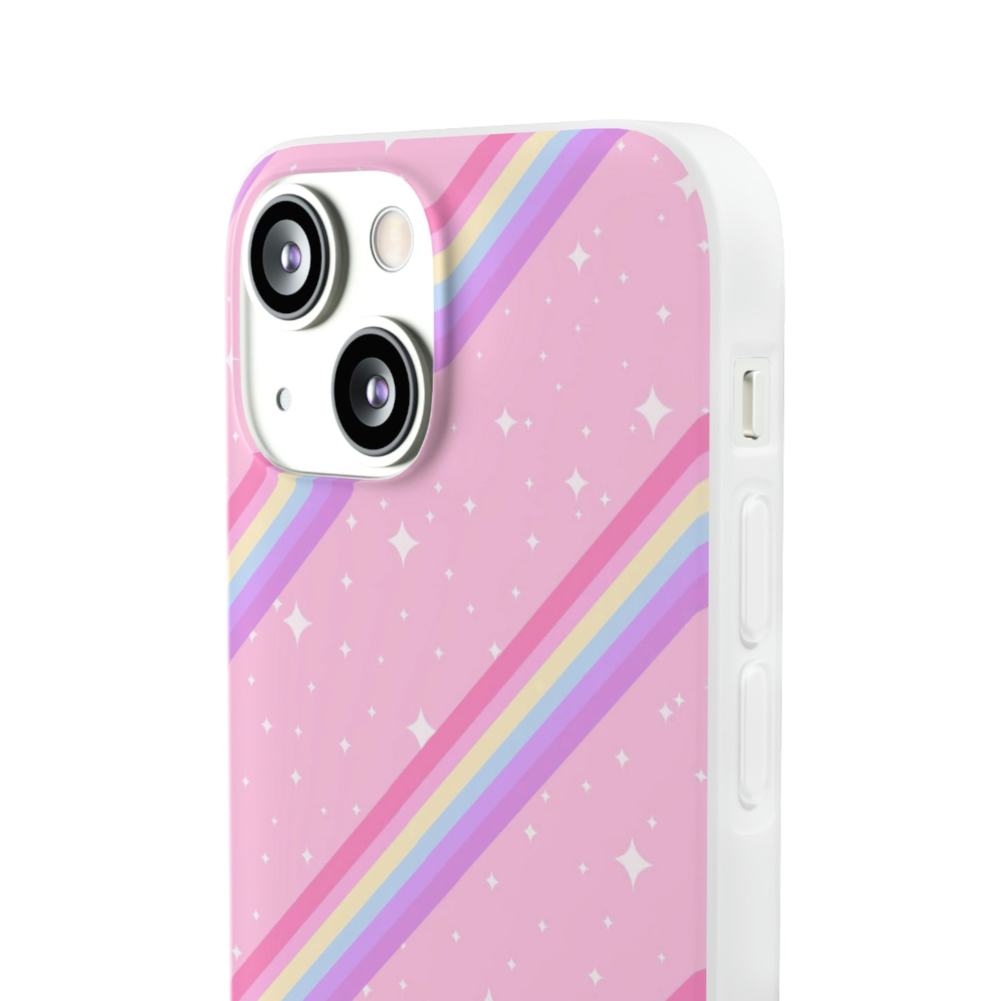 Kawaii Sparkle Cake Rainbow Beam Flexi Phone Case