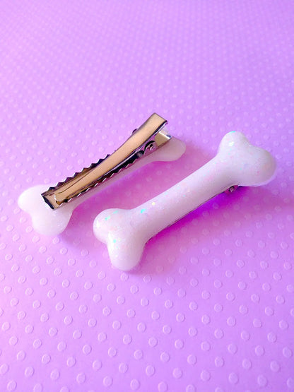 Kawaii Creepy Cute Bone Hair Clips (Set of 2)