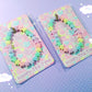 Kawaii fairy kei rainbow pastel star bracelet stretchable, elastic bracelet
