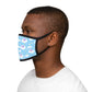 Shooting Star Clouds Blue Mixed-Fabric Face Mask