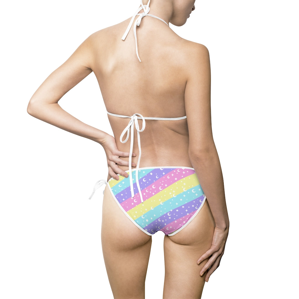 Cosmic Rainbow  Women's Bikini Swimsuit Set