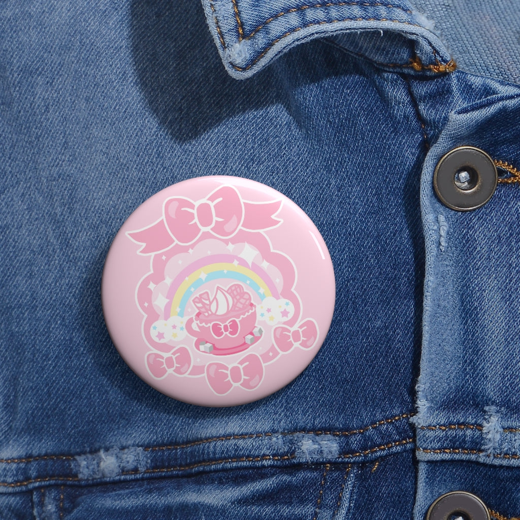 Teatime Fantasy Button Badge Pin (2.25")