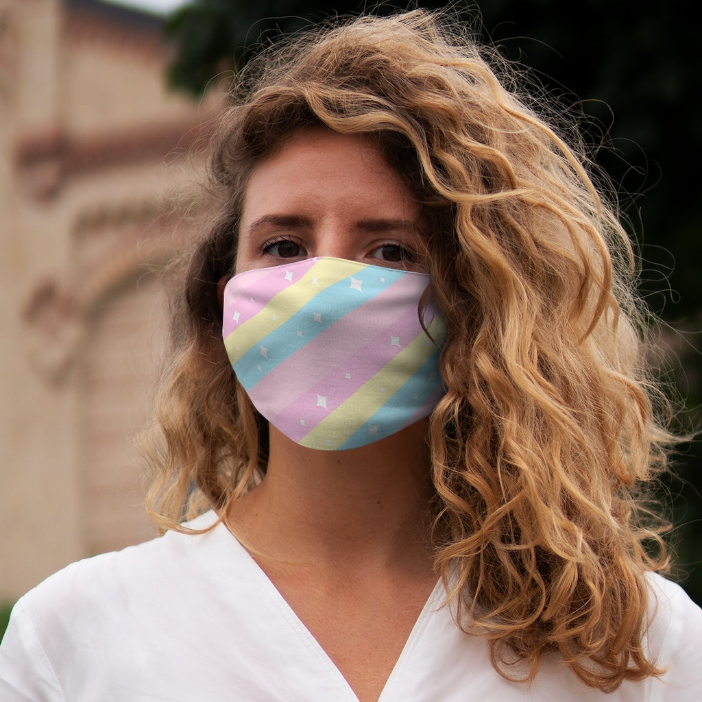 Teatime Fantasy Rainbow Snug-Fit Polyester Cotton Face Mask
