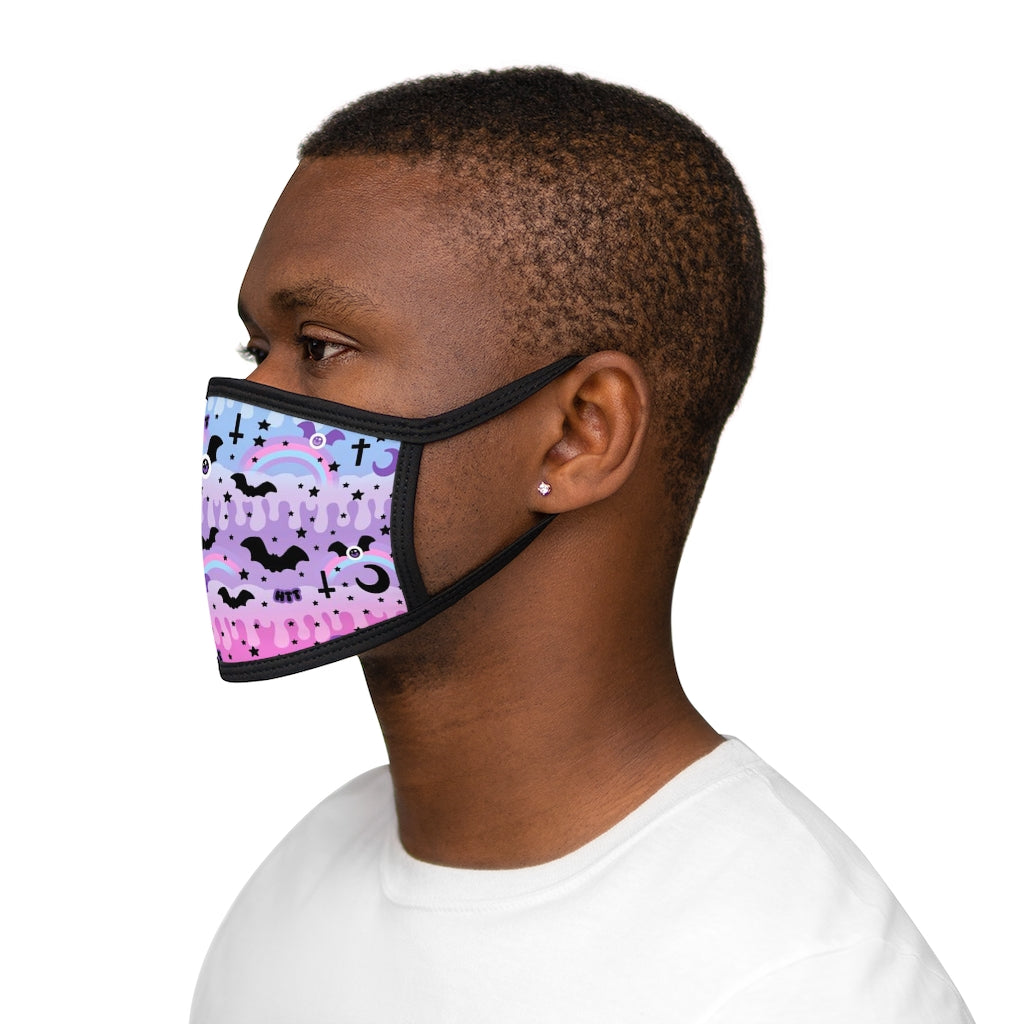 Dripping Sky Mixed-Fabric Face Mask