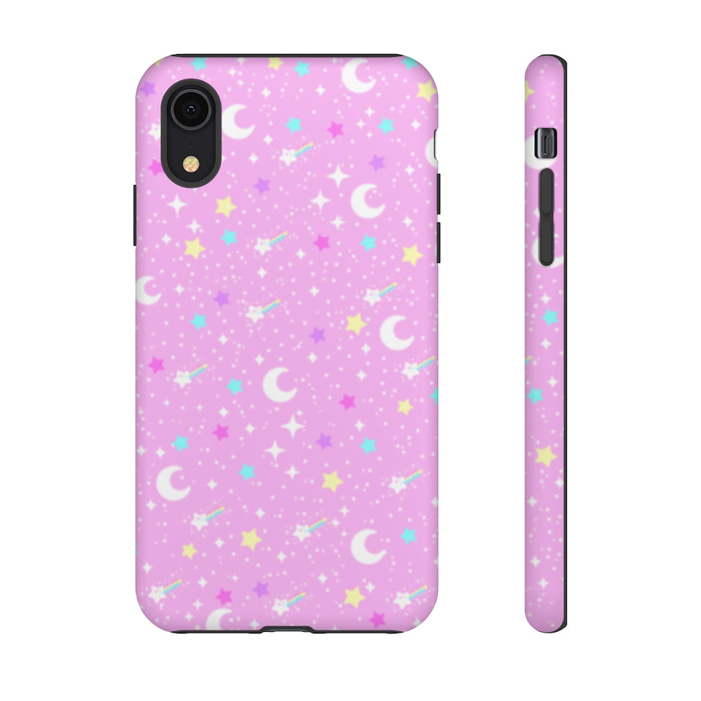 Starry Glitter Pink Tough Phone Case