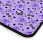 Magical Kawaii Spooky Bats Purple Desk Mat