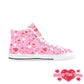 Sweet Feelings Pink Women's Fancy High Top Shoes