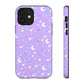 Starry Glitter Purple Tough Phone Case