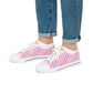 Kawaii Sparkle Cake Rainbow Beam Men's Low Top Sneakers