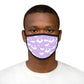 Shooting Star Clouds Purple Mixed-Fabric Face Mask