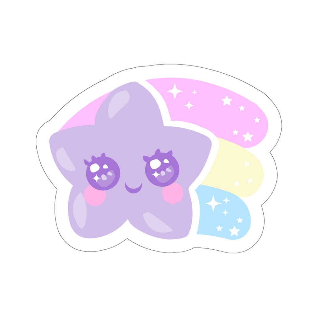 Kawaii shooting star Kiss-Cut Sticker – Holley Tea Time