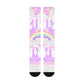 Rainbow Sweets Purple Knee Socks