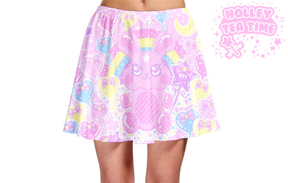 Bubblegum Bunny Skater Skirt [Made To Order]
