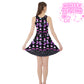Bubbly dreams black sleeveless skater dress [made to order]