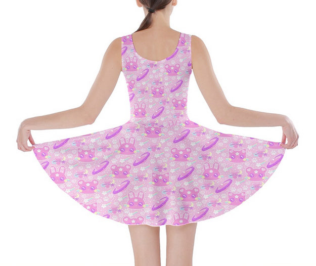 Cosmic Cuties Pink Skater Dress [made to order]