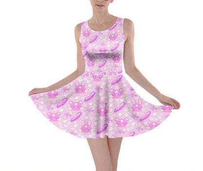 Cosmic Cuties Pink Skater Dress [made to order]