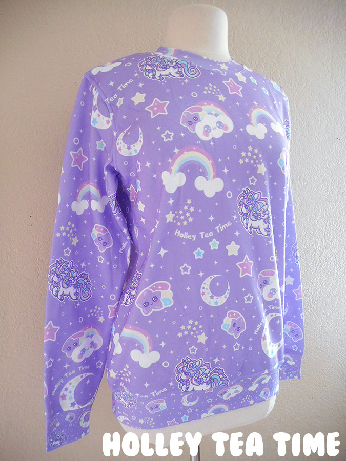 Rainbow Stardust Women's Sweatshirt [made to order]
