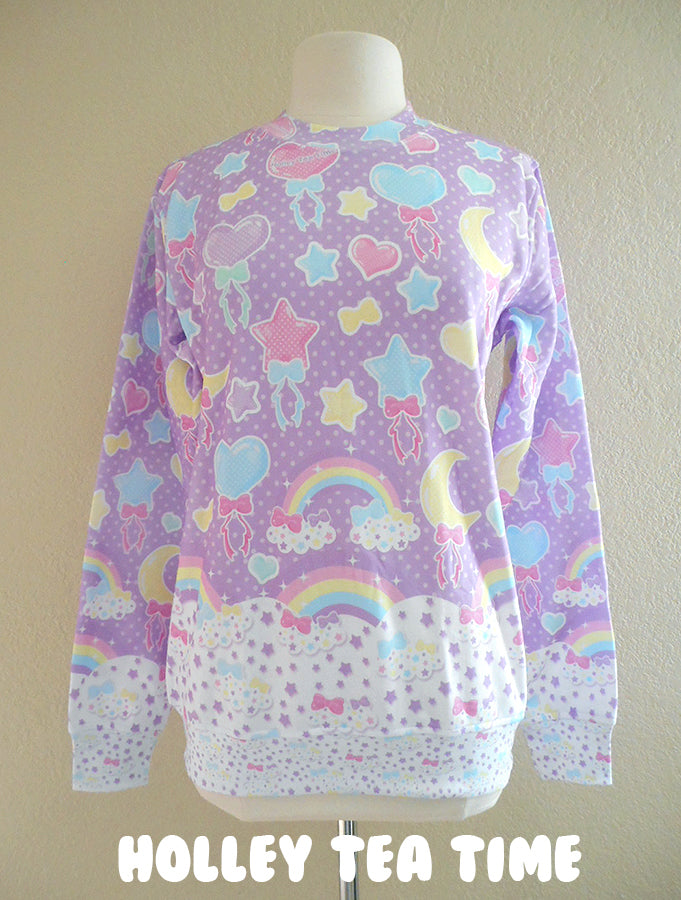 Pastel Party Lavender Women's Sweatshirt [made to order]