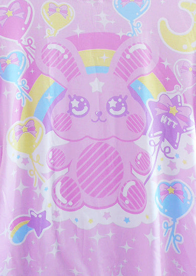 Bubblegum bunny sleeveless skater dress [made to order]