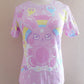 Bubblegum Bunny pink women's all over print t-shirt [made to order]