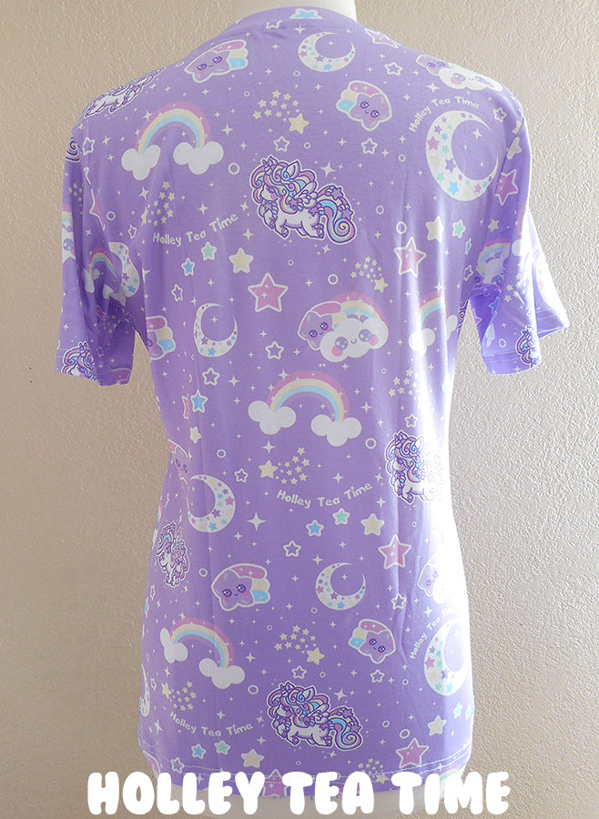 Rainbow stardust  women's all over print t-shirt [made to order]