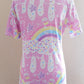 Rainbow sweets pink women's all over print t-shirt [made to order]