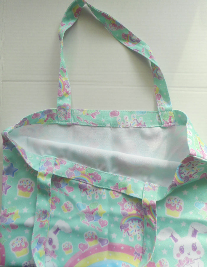 Rainbow Sweets Mint Tote Bag [Made To Order]