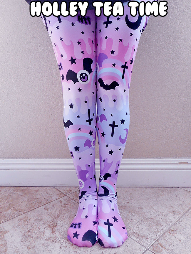 Dripping Sky tights [made to order]