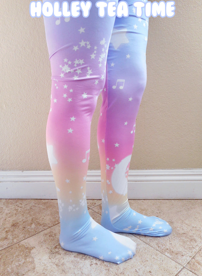Magical Fairy Time Tights - Rainbow Sunset [made to order]