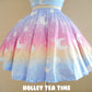 Magical Fairy Time (Rainbow Sunset) Mini Skater Skirt