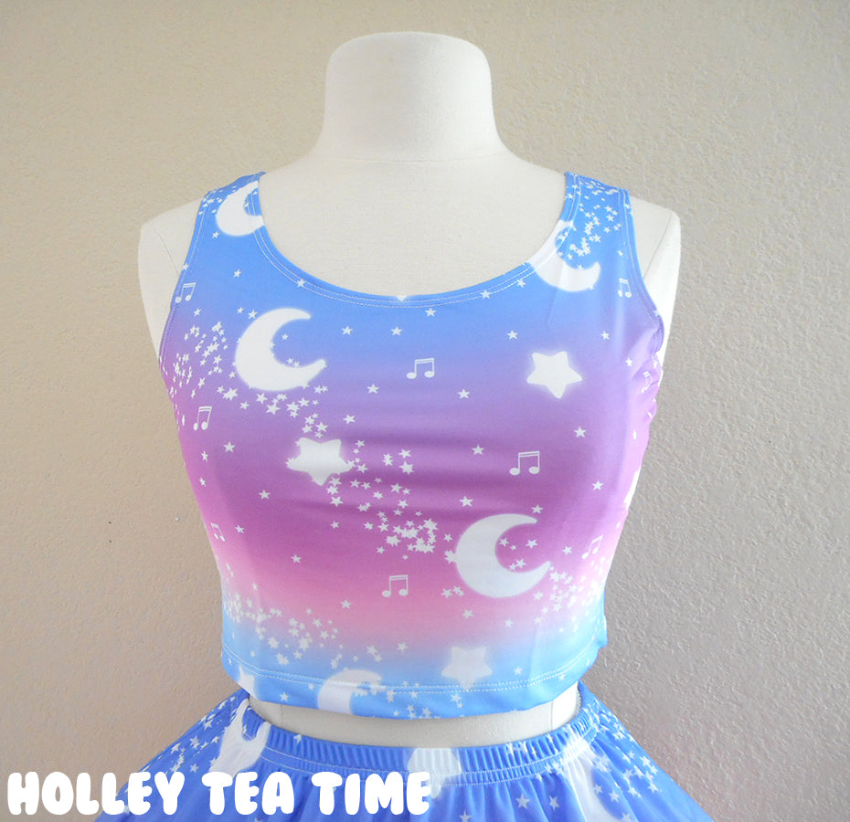 Magical Fairy Time - Rainbow Twilight Crop Top [Made To Order]