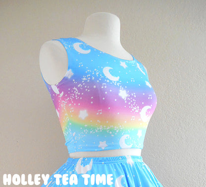 Magical Fairy Time - Rainbow Sunny Day Crop Top [Made To Order]