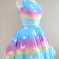 Magical Fairy Time - Rainbow Sunny Day Skater Skirt [Made To Order]