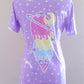 Cosmic ice cream purple  women's all over print t-shirt [made to order]