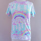 Rainbow sweets mint women's all over print t-shirt [made to order]