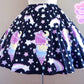 Cosmic Ice Cream Black Skater Skirt [Made To Order]