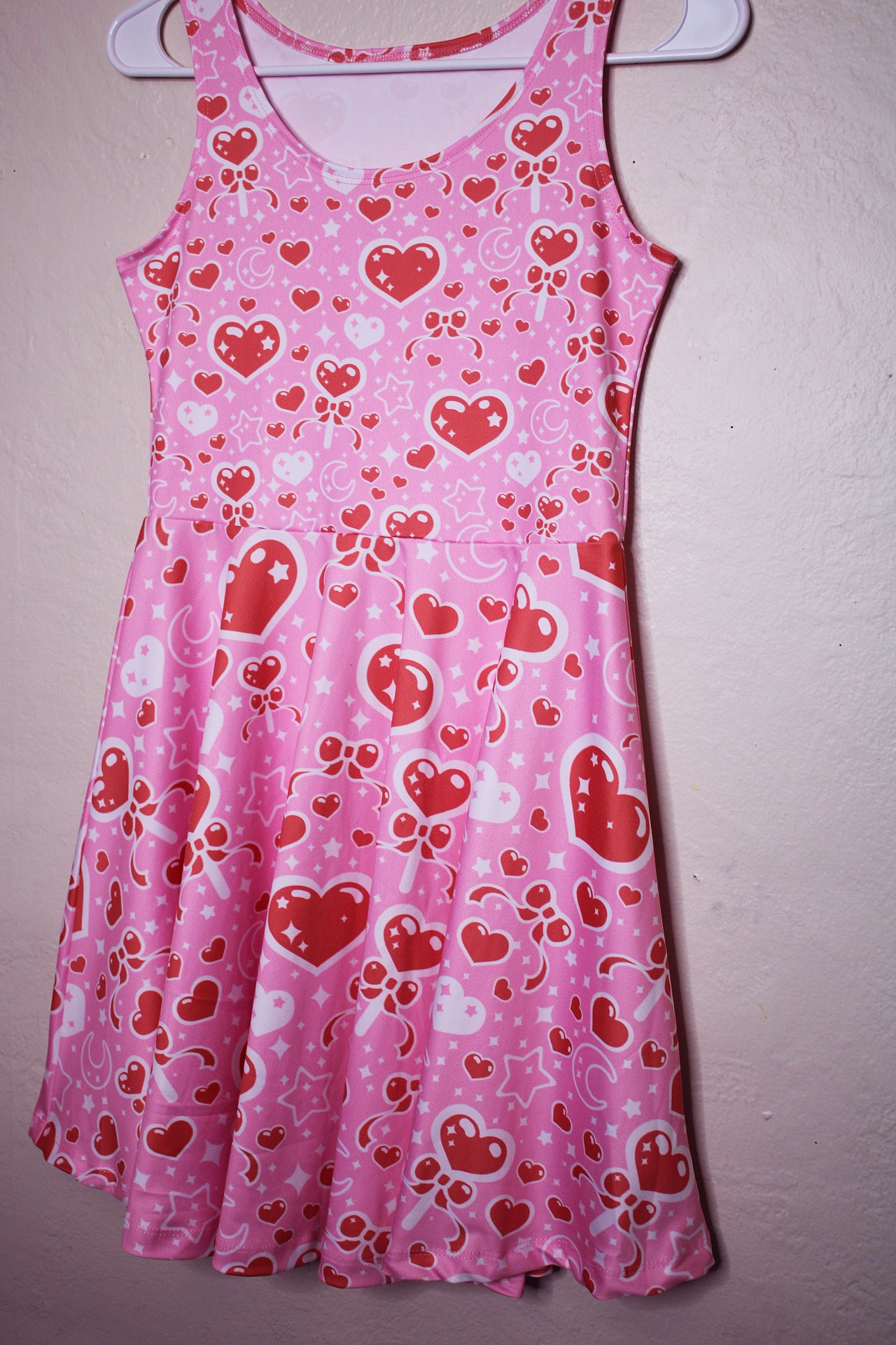Sweet Feelings Pink Skater Dress [Made To Order]