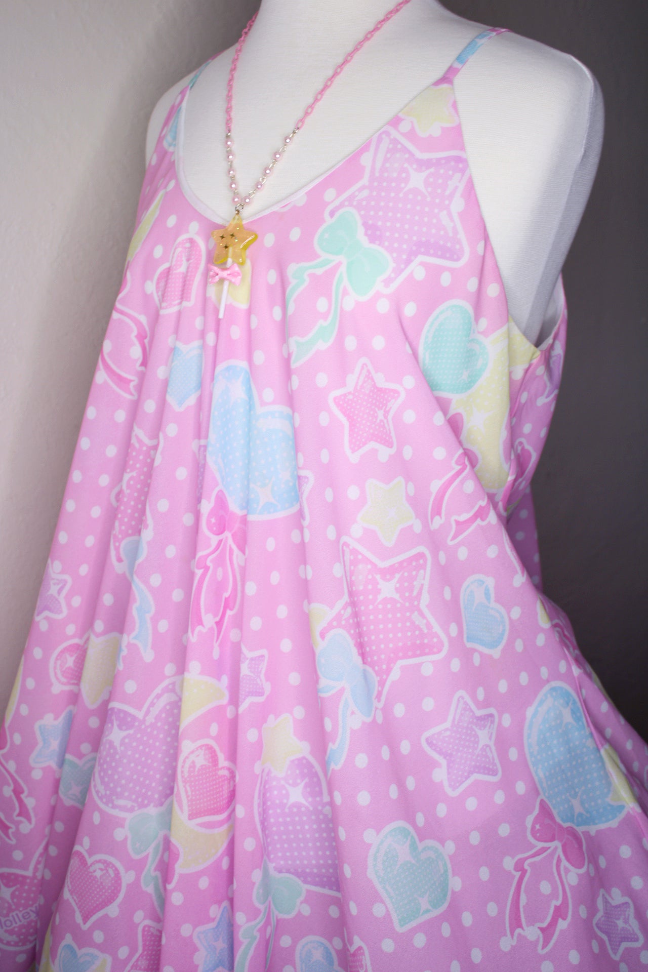 Pastel Party Pink Love The Sun Chiffon Dress