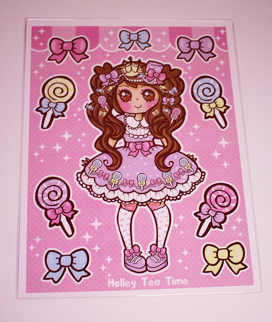 Kawaii Sugary Candy Sweet Lolita (8.5" x 11" Art Print)