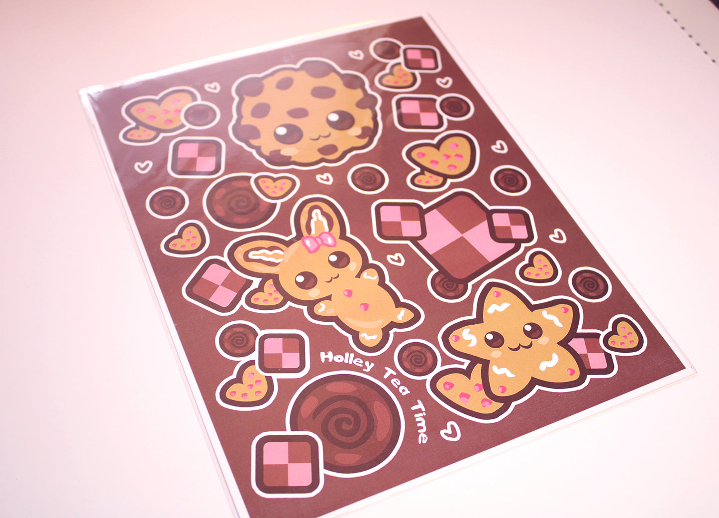 Kawaii Cookies (8.5" x 11" Art Print)