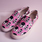 Cute Rice Ball Pink Women's Slip On Shoes