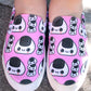 Cute Rice Ball Pink Women's Slip On Shoes