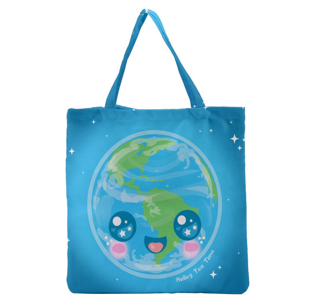 Kawaii Earth Tote Bag [Made To Order]