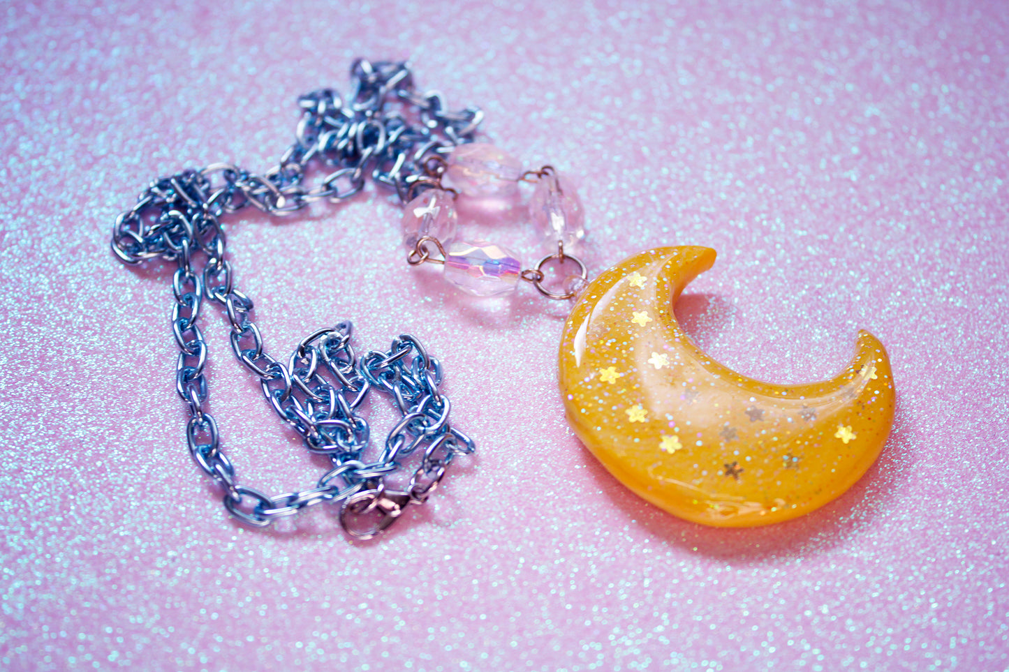 Magical Moon Necklace - Yellow