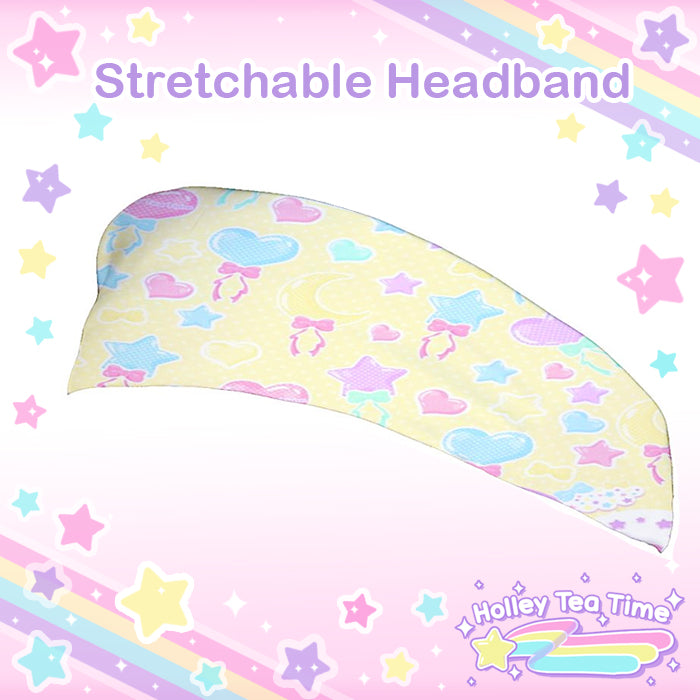 Pastel Party Yellow Stretchable Headband [Made To Order]