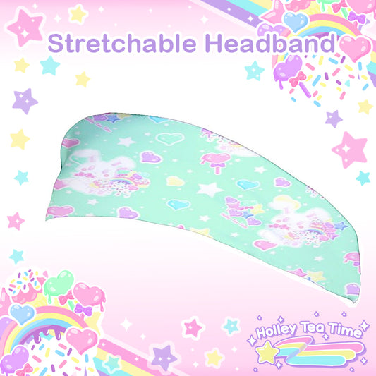 Rainbow Sweets Mint 2nd gen Stretchable Headband [Made To Order]