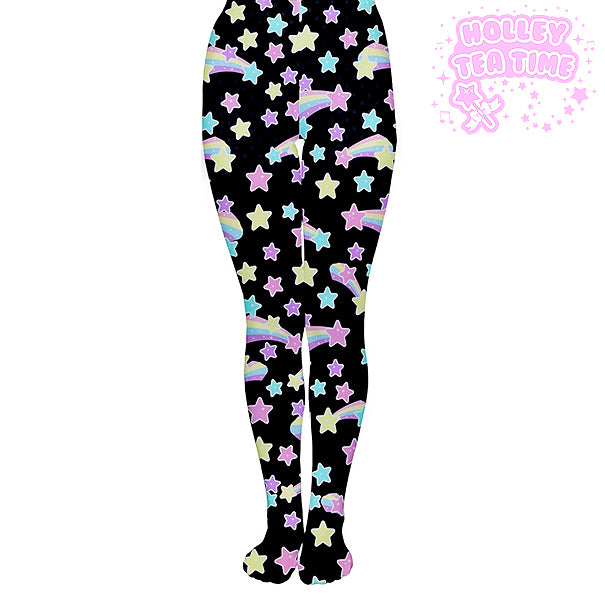 Starry Party Black Tights [Made To Order]